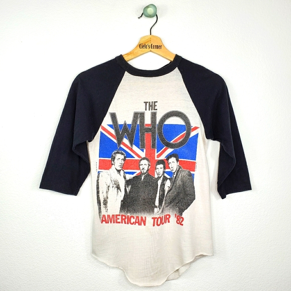 The Who American Tour Raglan Band Shirt '82 - Picture 16 of 16